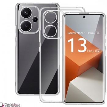 Silikoninis ploniausias dėklas - permatomas (Xiaomi Redmi Note 13 Pro Plus)